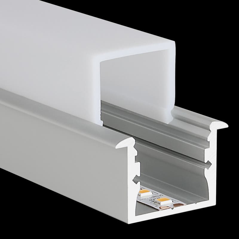 Aluminiumprofil M-Line Rec, 2m - PROLED | Bellalite Aluminiumprofil M-Line Rec, 2m - PROLED | Bellalite