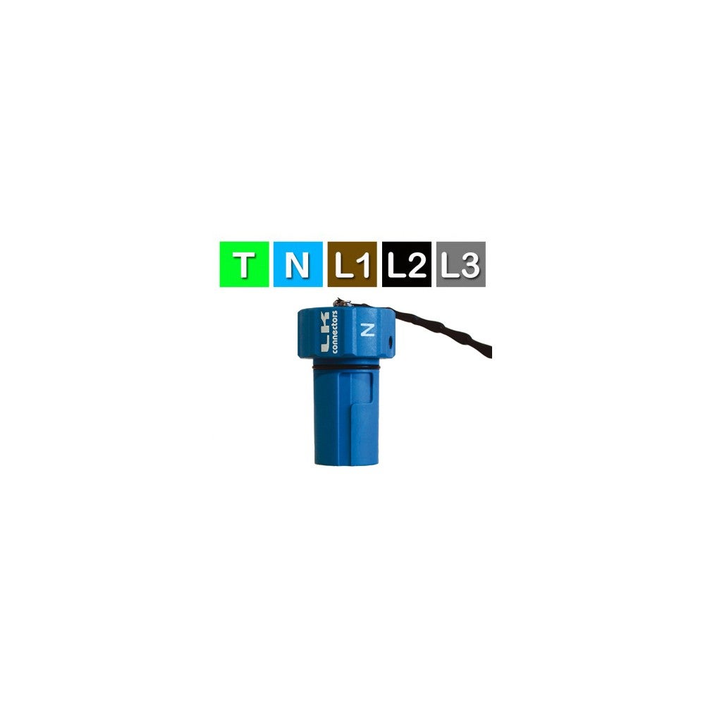 Power Link Skyddskåpa Hona Neutral Blå - LK Connectors | Bellalite