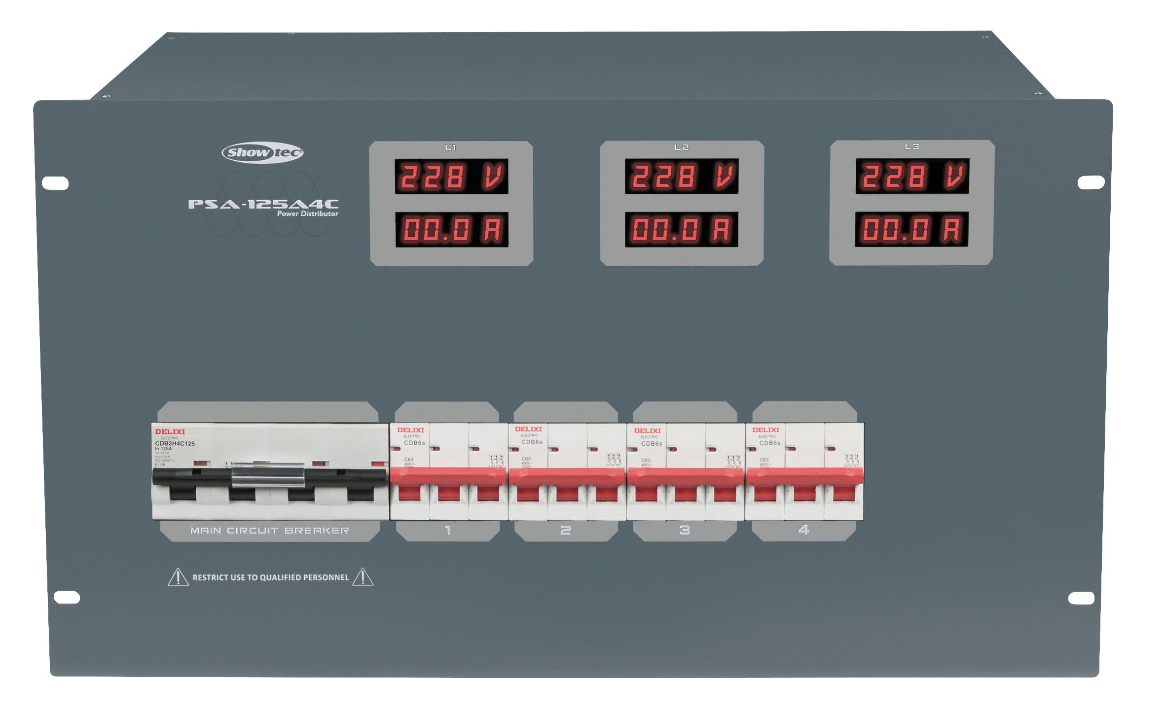 Elcentral, Power Distribution PSA-125A4C - Showgear | Bellalite Elcentral, Power Distribution PSA-125A4C - Showgear | Bellalite