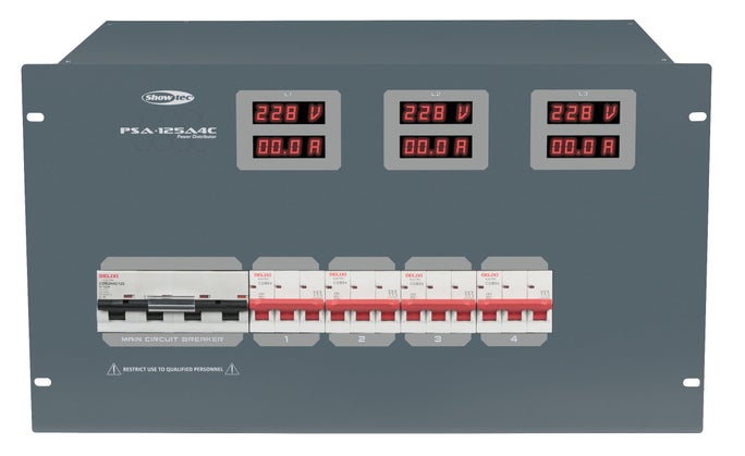 Elcentral, Power Distribution PSA-125A4C - Showgear | Bellalite Elcentral, Power Distribution PSA-125A4C - Showgear | Bellalite