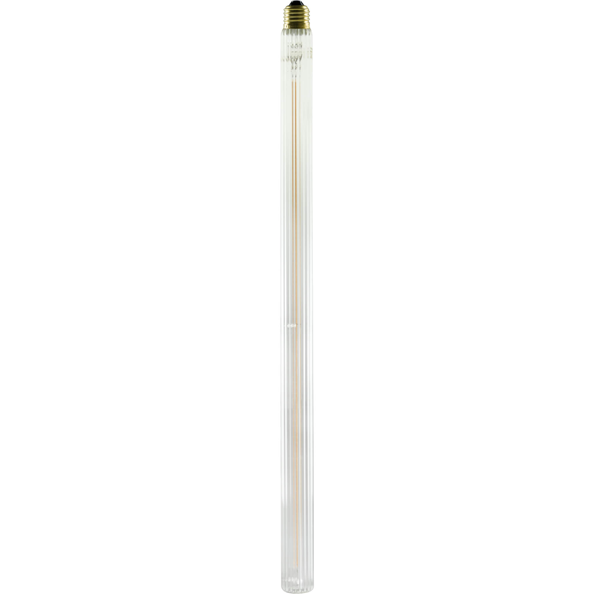 Segula Soft Line LED Long Tube Klar Rippled E27 5W 350lm 2200K - Segula | Bellalite