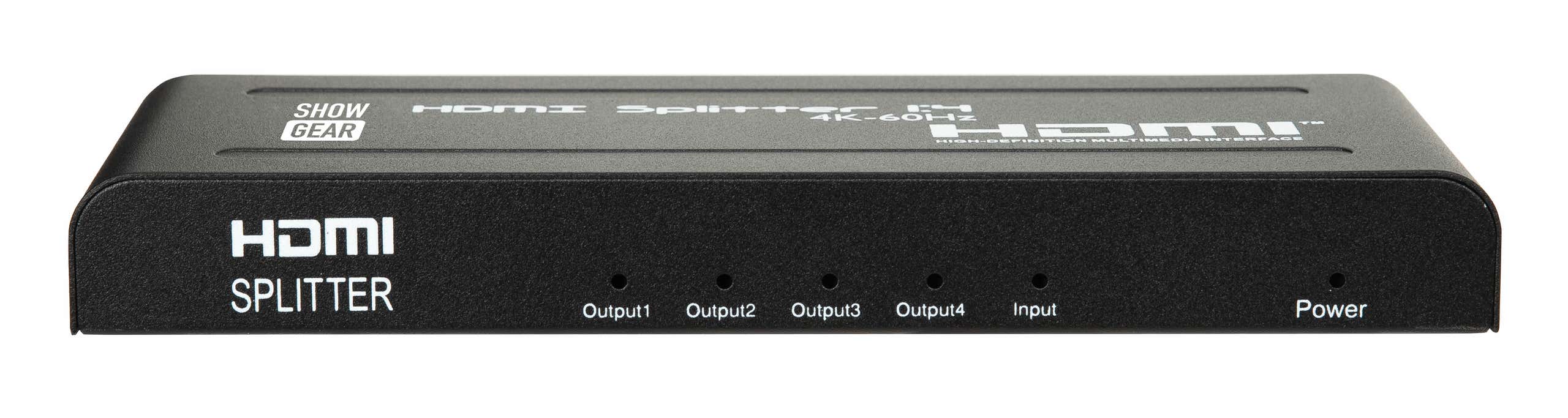 HDMI 2.0 Splitter 1 in 4 out - Showgear | Bellalite HDMI 2.0 Splitter 1 in 4 out - Showgear | Bellalite