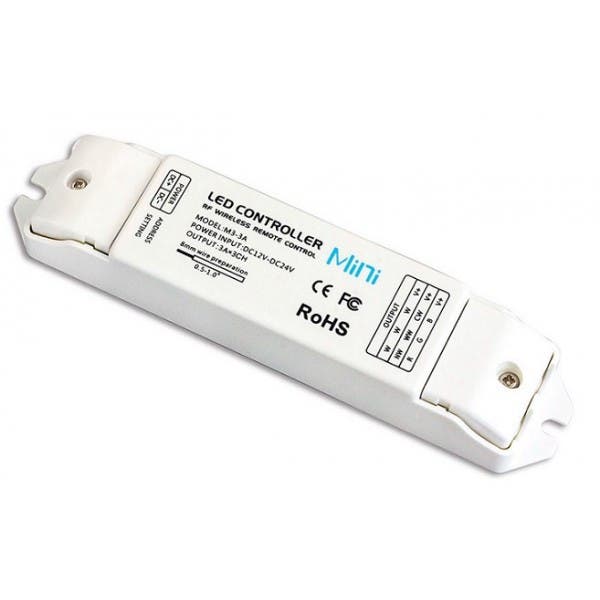 Mottagare med fjärrkontroll, 12-24V DC, CT 3CH x 3A, Max 108W (12V) / 216W (24V) - LTECH | Bellalite Mottagare med fjärrkontroll, 12-24V DC, CT 3CH x 3A, Max 108W (12V) / 216W (24V) - LTECH | Bellalite