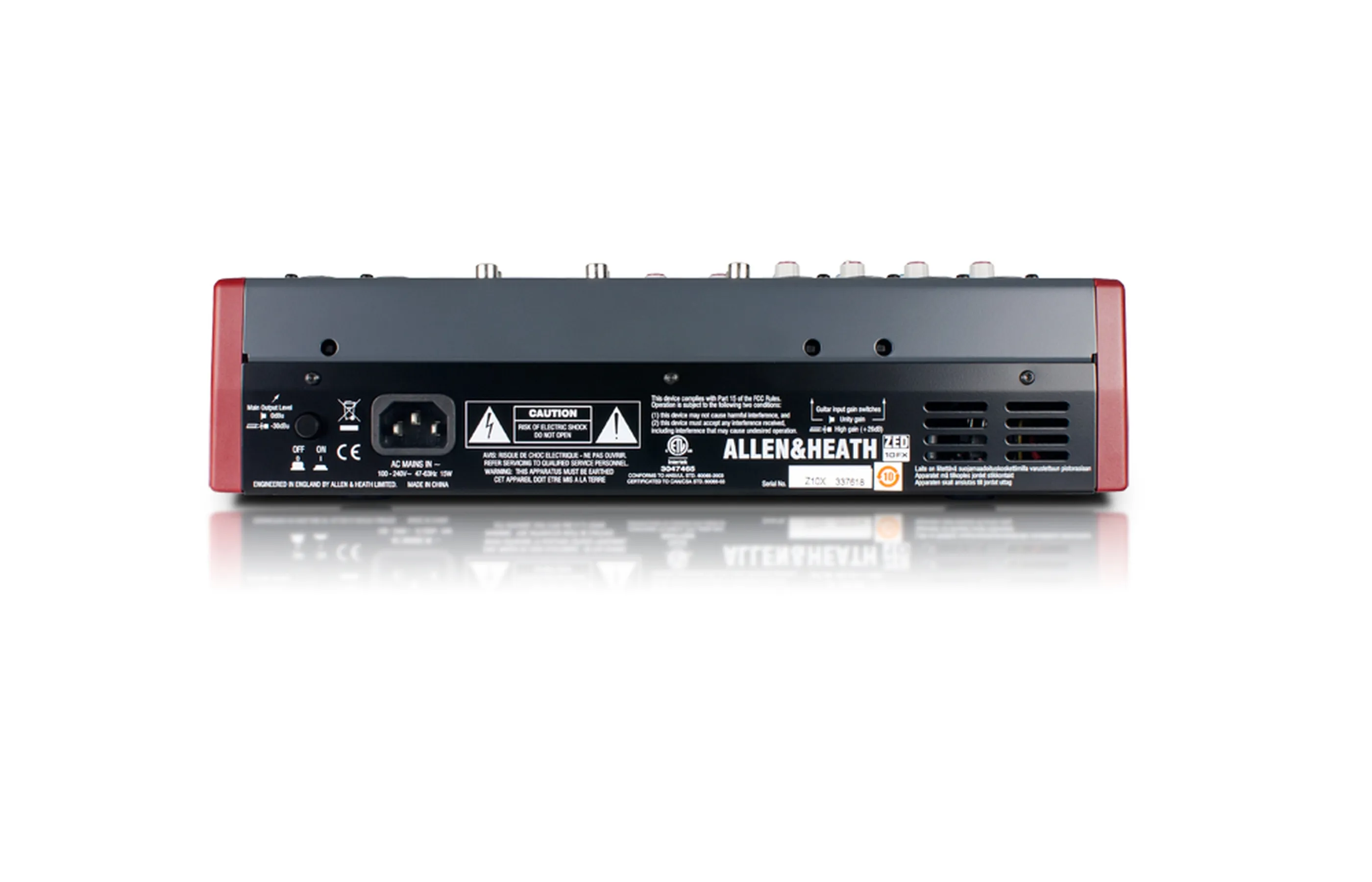 Allen & Heath ZED-10FX 4 Mic/Line Inputs, 2 Stereos, USB, FX - Allen & Heath | Bellalite