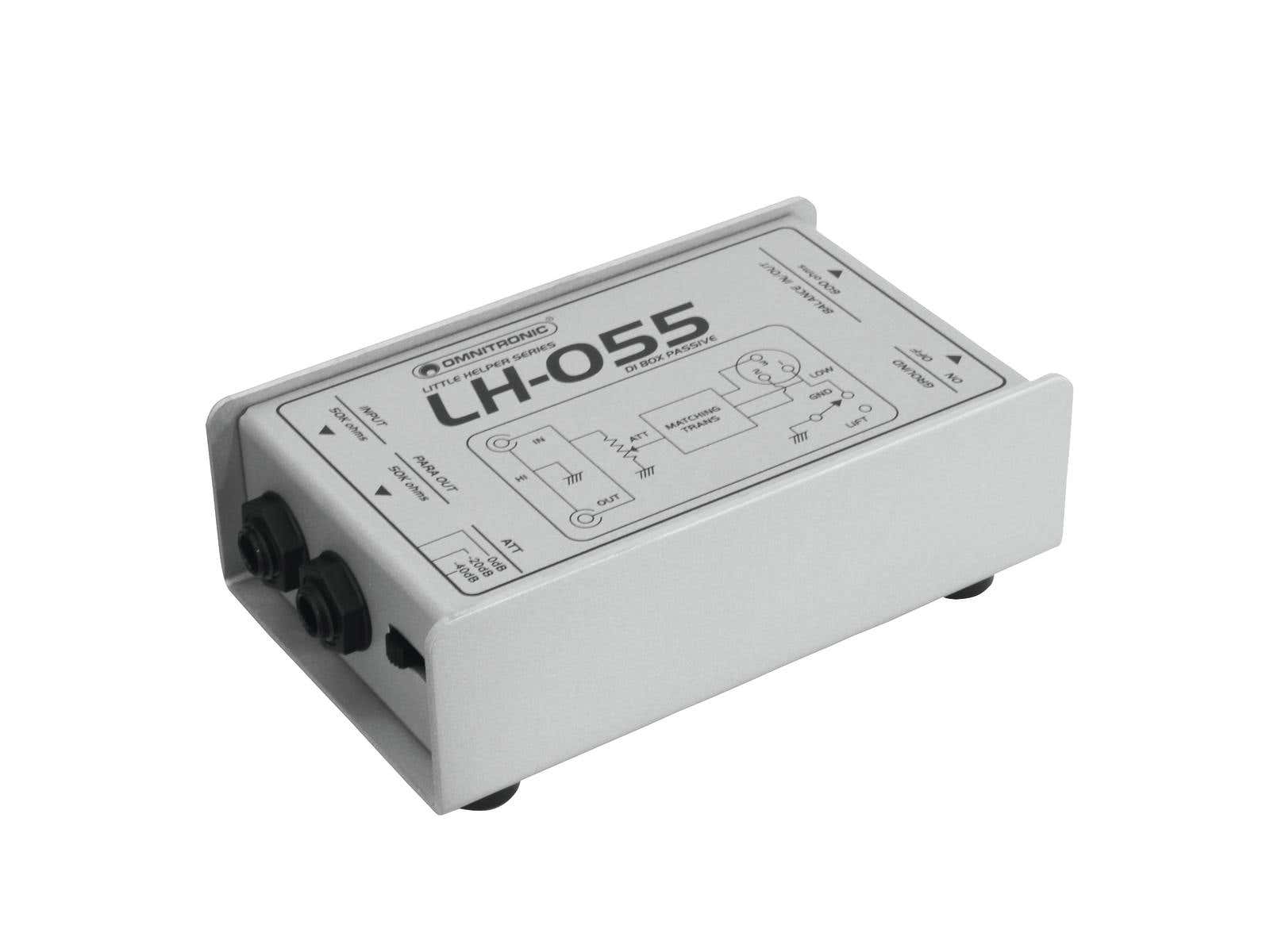 Little Helper LH-055 PRO DI Box Passive - Omnitronic | Bellalite Little Helper LH-055 PRO DI Box Passive - Omnitronic | Bellalite