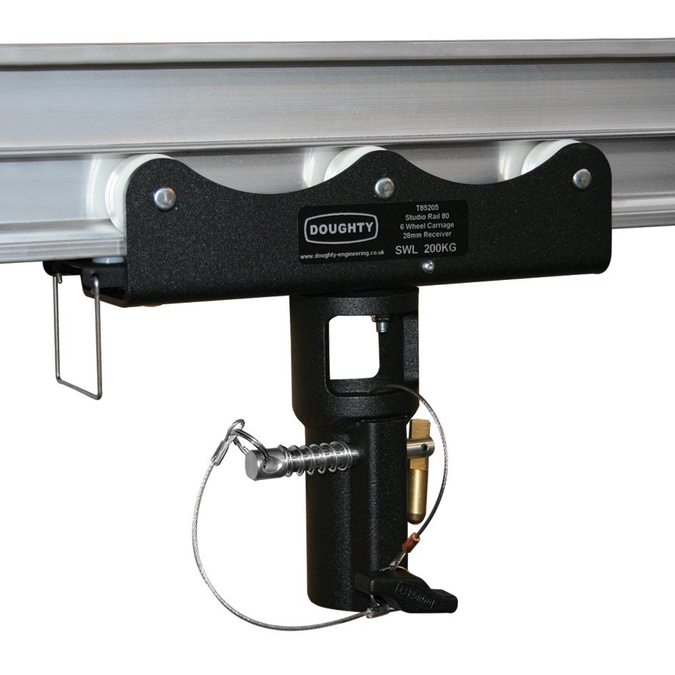 Doughty Studio Rail 80 6 Wheel Car f. 29mm Spigot - Doughty | Bellalite