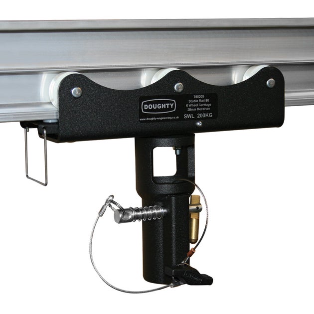 Doughty Studio Rail 80 6 Wheel Car f. 29mm Spigot - Doughty | Bellalite Doughty Studio Rail 80 6 Wheel Car f. 29mm Spigot - Doughty | Bellalite