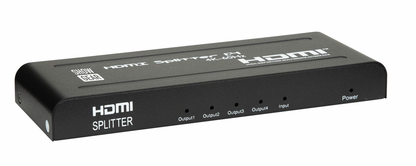 HDMI 2.0 Splitter 1 in 4 out - Showgear | Bellalite HDMI 2.0 Splitter 1 in 4 out - Showgear | Bellalite