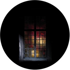 Firelight Window Glasgobo färg, D-Size (53,3mm) - Rosco | Bellalite