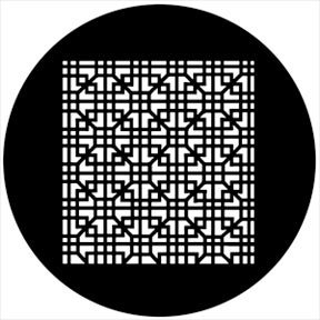 Grate Interlock Metallgobo, B-Size (86mm) - Rosco | Bellalite