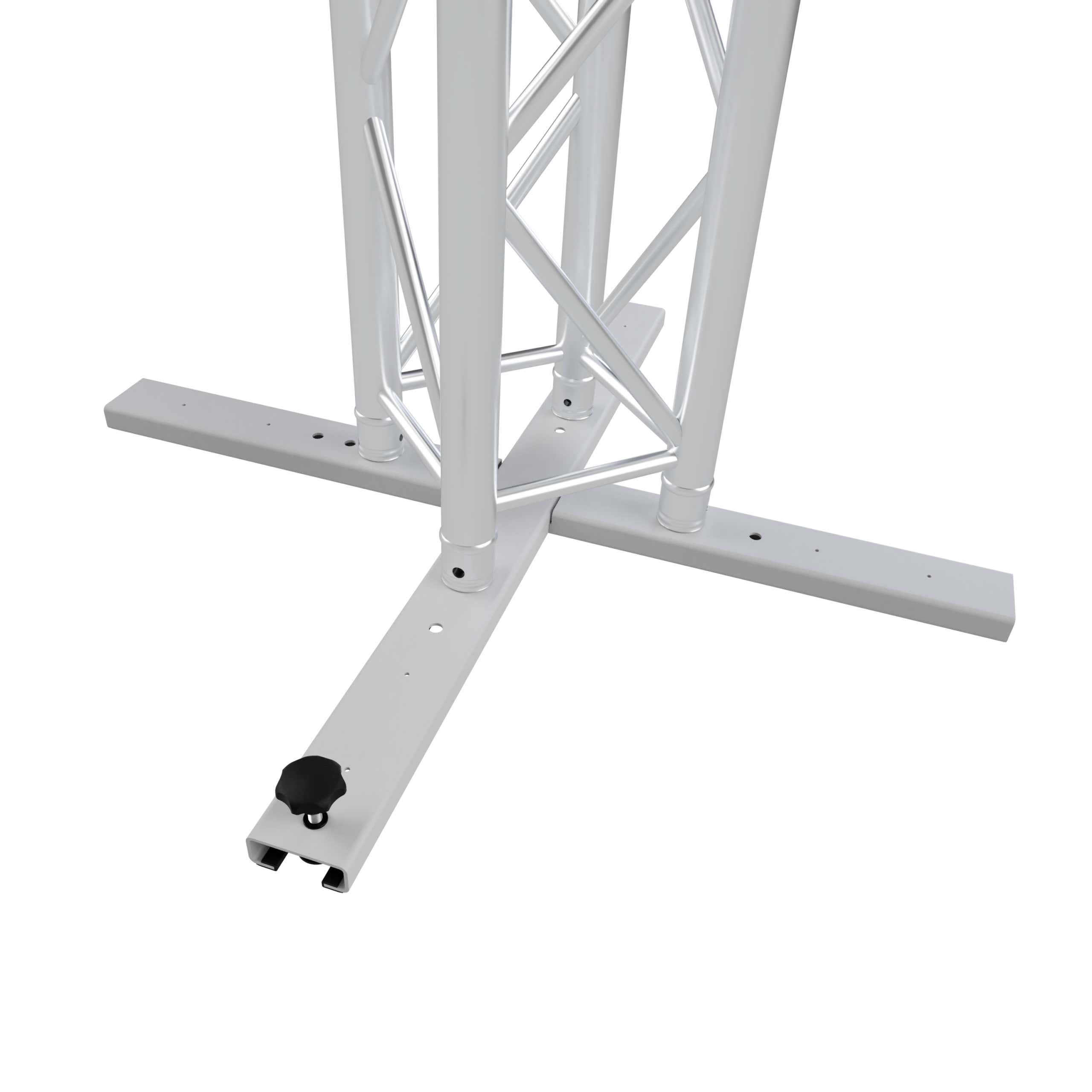 Vertitruss MXS-1000 Baseplate Silver, inkl. kopplingar - Vertitruss | Bellalite Vertitruss MXS-1000 Baseplate Silver, inkl. kopplingar - Vertitruss | Bellalite