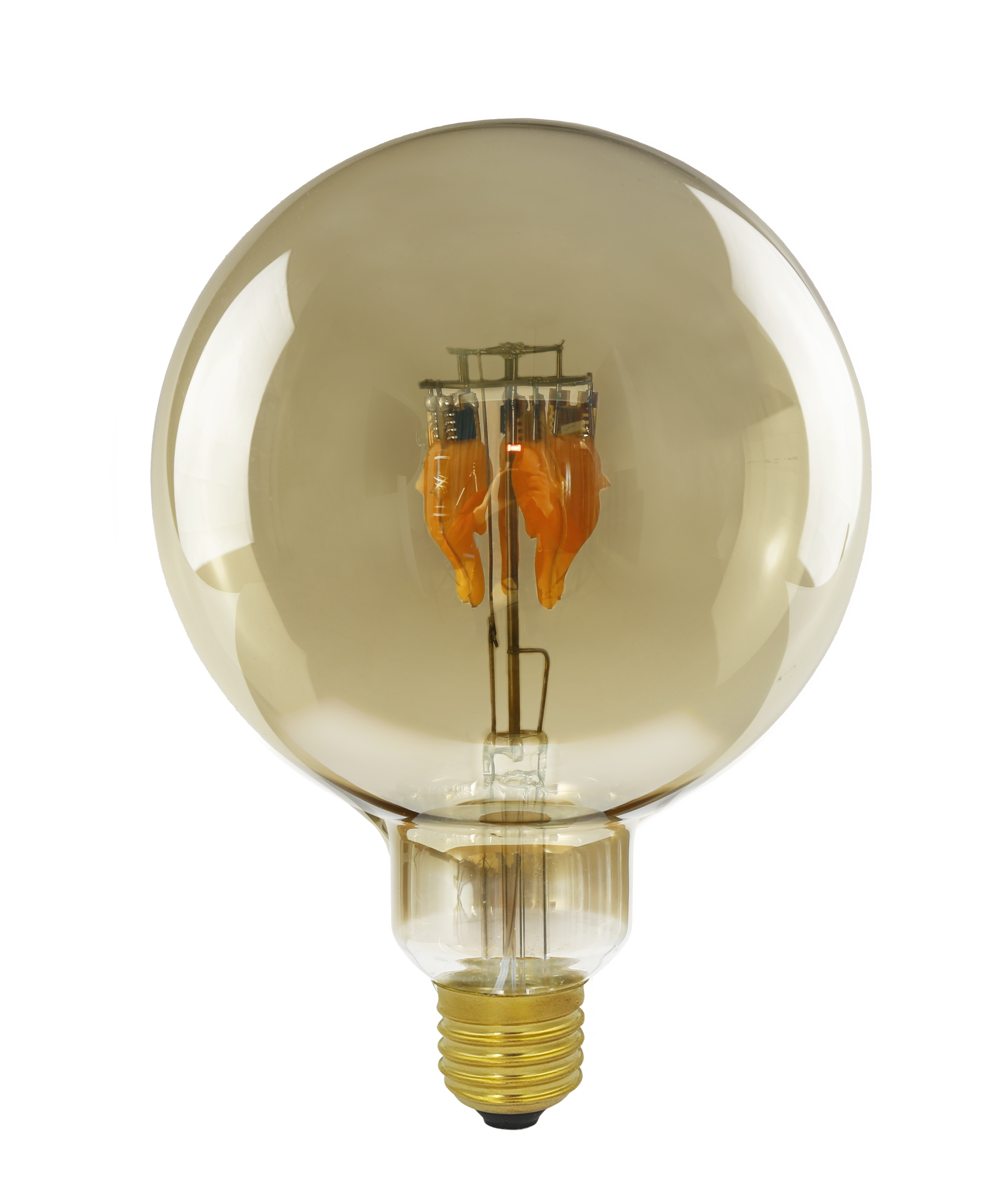 Segula Fire Flame Line LED Globe 125 Down Smokey E27 1W <60lm 1800K - Segula | Bellalite