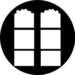 French Windows Metallgobo, Size: (ange storlek) - Rosco | Bellalite