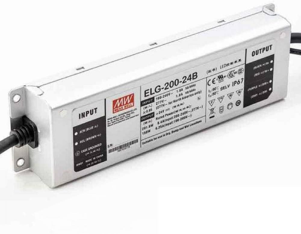 Mean Well ELG-200-24B 24V 200W IP67 0-10V - Mean Well | Bellalite Mean Well ELG-200-24B 24V 200W IP67 0-10V - Mean Well | Bellalite