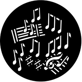 Dance Metallgobo, D-Size (53,3mm) - Rosco | Bellalite