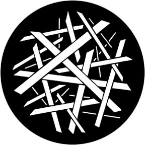 Pick Up Sticks 2 Metallgobo, D-Size (53,3mm) - Rosco | Bellalite