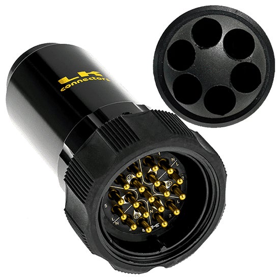 LKS 19-Pin Socapex Style Crimp Kabelhane f. Piska - LK Connectors | Bellalite LKS 19-Pin Socapex Style Crimp Kabelhane f. Piska - LK Connectors | Bellalite