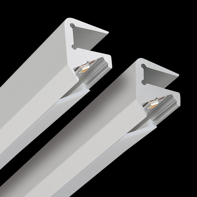 Aluminiumprofil S-Line Glass 6mm, 2m Alu - PROLED | Bellalite