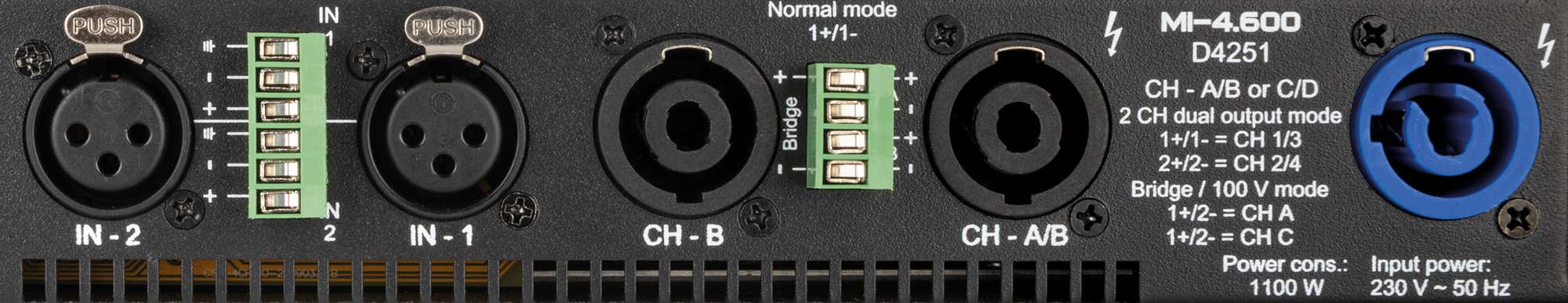 MI-4.600 Milan Install Amp - DAP | Bellalite MI-4.600 Milan Install Amp - DAP | Bellalite