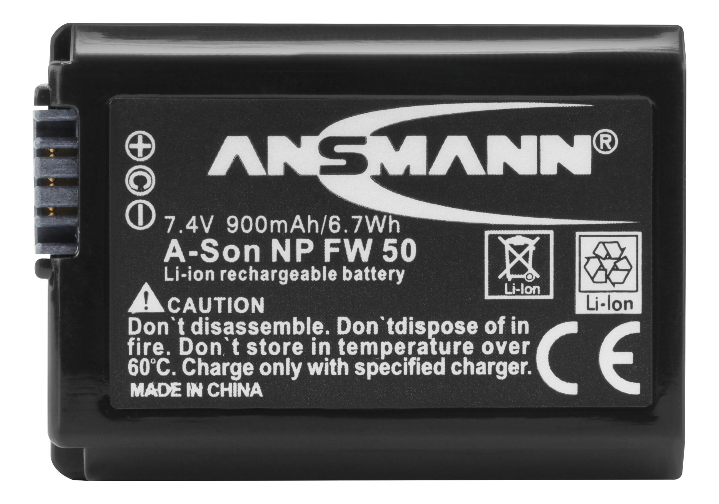 Kamerabatteri A-Son NP FW 50 Kompatibel med Sony - Ansmann | Bellalite