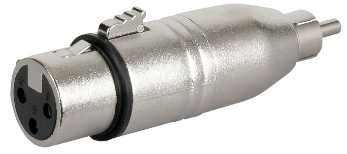 Adapter XLR 3-pin Hona / RCA Hane - DAP | Bellalite Adapter XLR 3-pin Hona / RCA Hane - DAP | Bellalite
