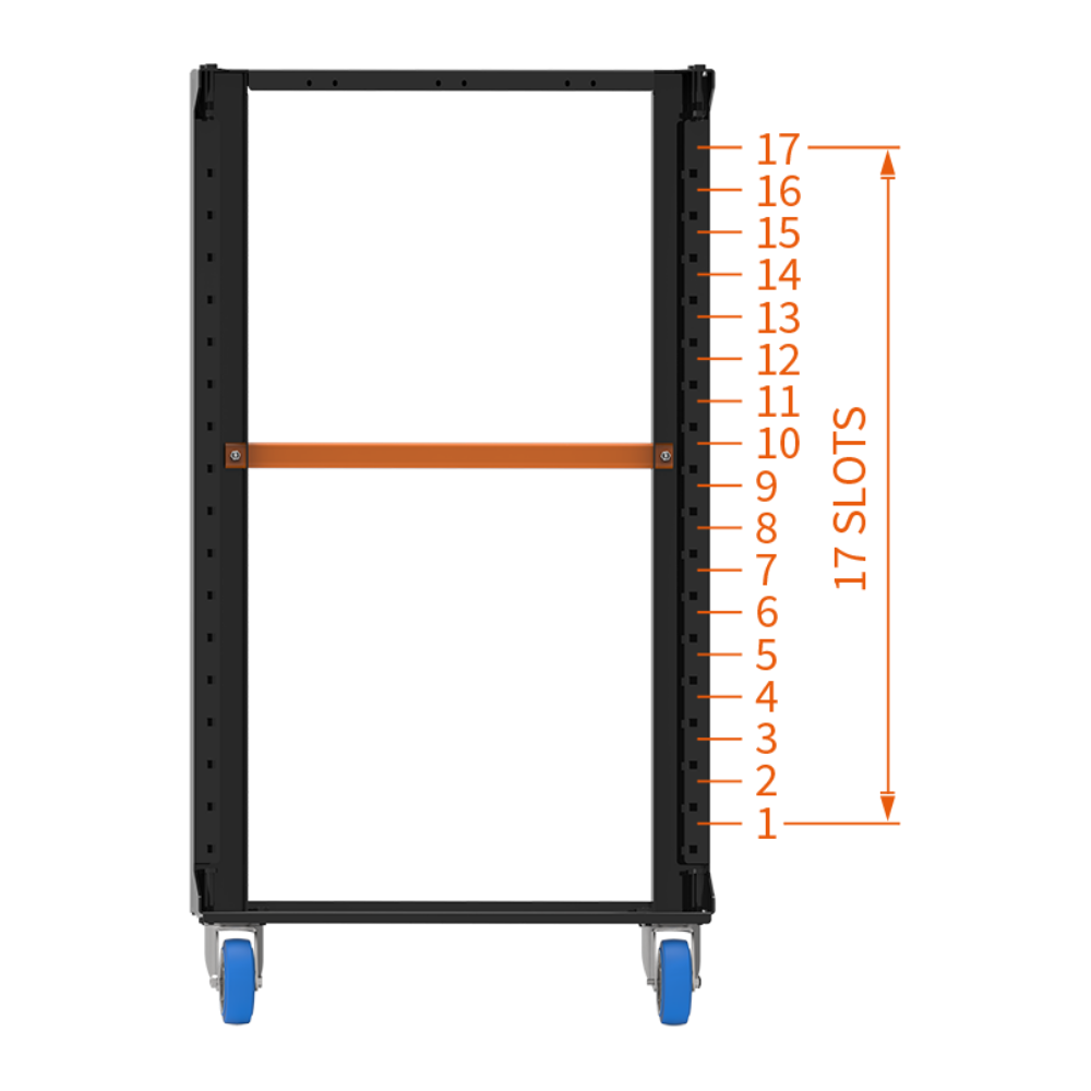 Admiral Storage Cart Set 1 Unit H 112 With Top Lid  - Admiral Staging | Bellalite