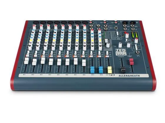 Allen & Heath ZED60-14FX 8 Mic/Line Inputs, 2 Stereos, 60mm faders - Allen & Heath | Bellalite