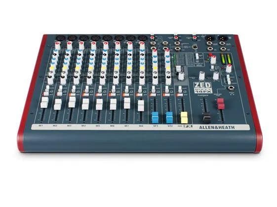 Allen & Heath ZED60-14FX 8 Mic/Line Inputs, 2 Stereos, 60mm faders - Allen & Heath | Bellalite Allen & Heath ZED60-14FX 8 Mic/Line Inputs, 2 Stereos, 60mm faders - Allen & Heath | Bellalite
