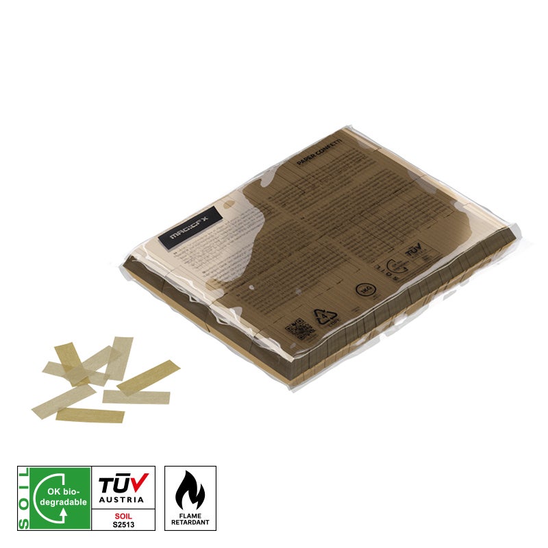 MAGICFX® Slowfall Confetti Rectangles 55 x 17mm Gold Paper - MagicFX | Bellalite