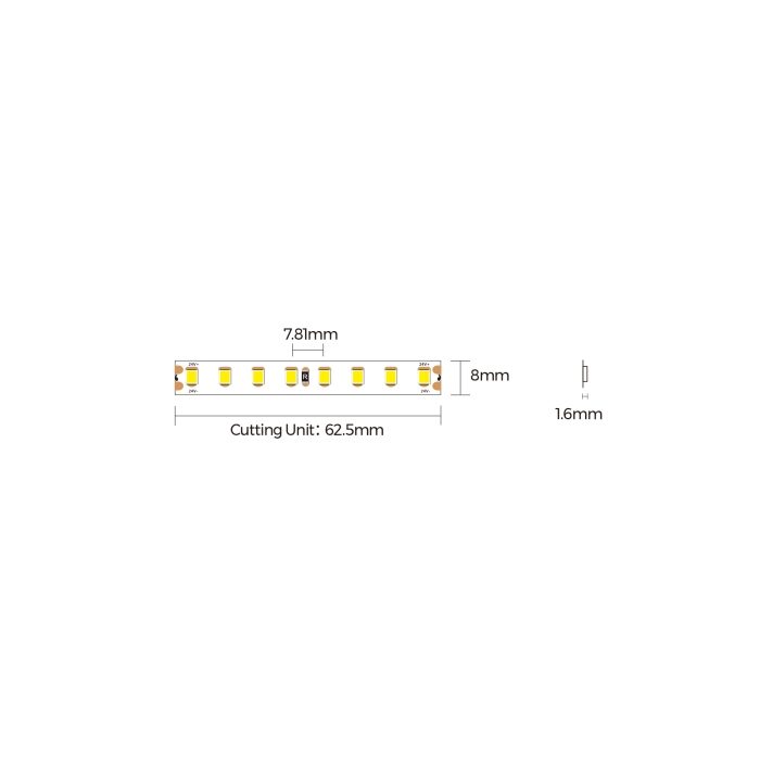 Colors LED-Strip D8128 24V 3000K 9W/m IP20 - Colors | Bellalite