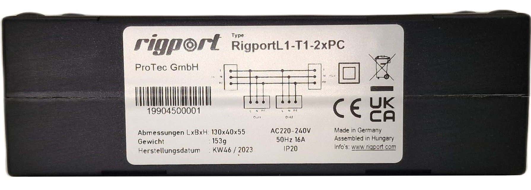 RigPort L1-T1-2xPC - Rigport | Bellalite RigPort L1-T1-2xPC - Rigport | Bellalite
