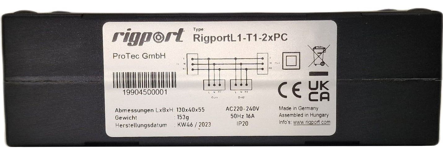RigPort L1-T1-2xPC - Rigport | Bellalite RigPort L1-T1-2xPC - Rigport | Bellalite