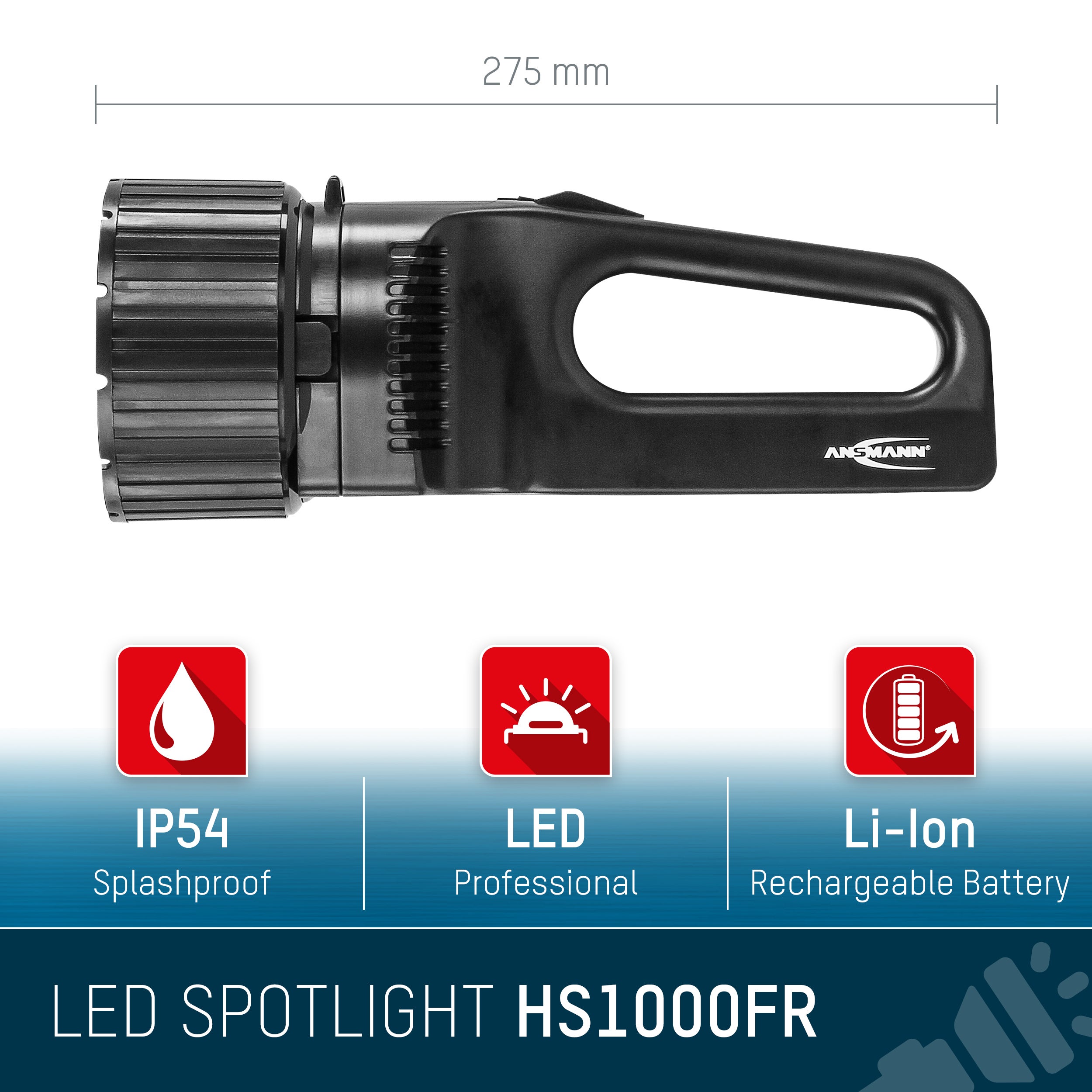 Ficklampa Worklight Future HS1000FR Professional worklight - Ansmann | Bellalite