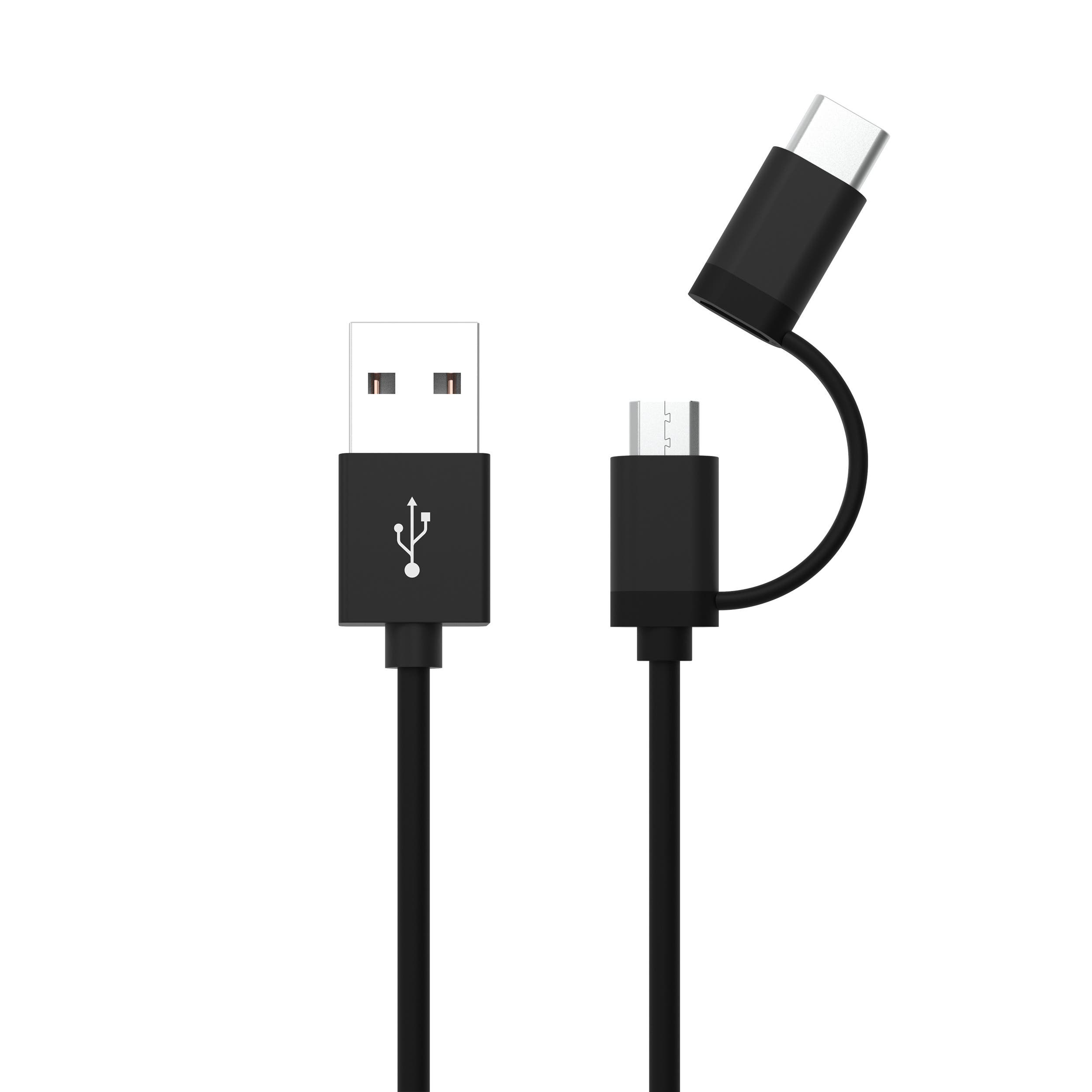 USB-Kabel 2-in-1 Micro / Type-C - Ansmann | Bellalite USB-Kabel 2-in-1 Micro / Type-C - Ansmann | Bellalite