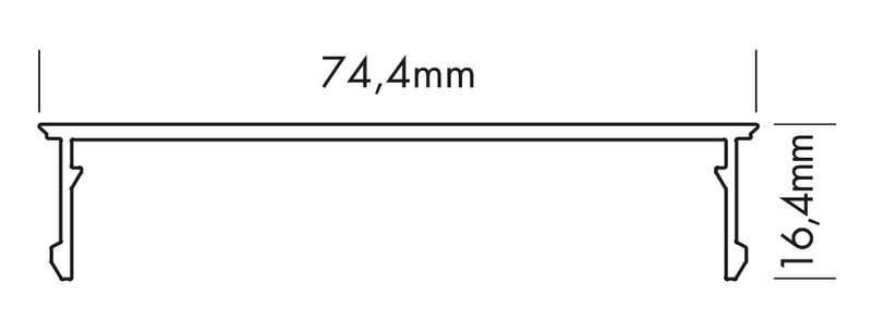 Plastic Cover XL-Line Flat, 5m Klar - PROLED | Bellalite Plastic Cover XL-Line Flat, 5m Klar - PROLED | Bellalite
