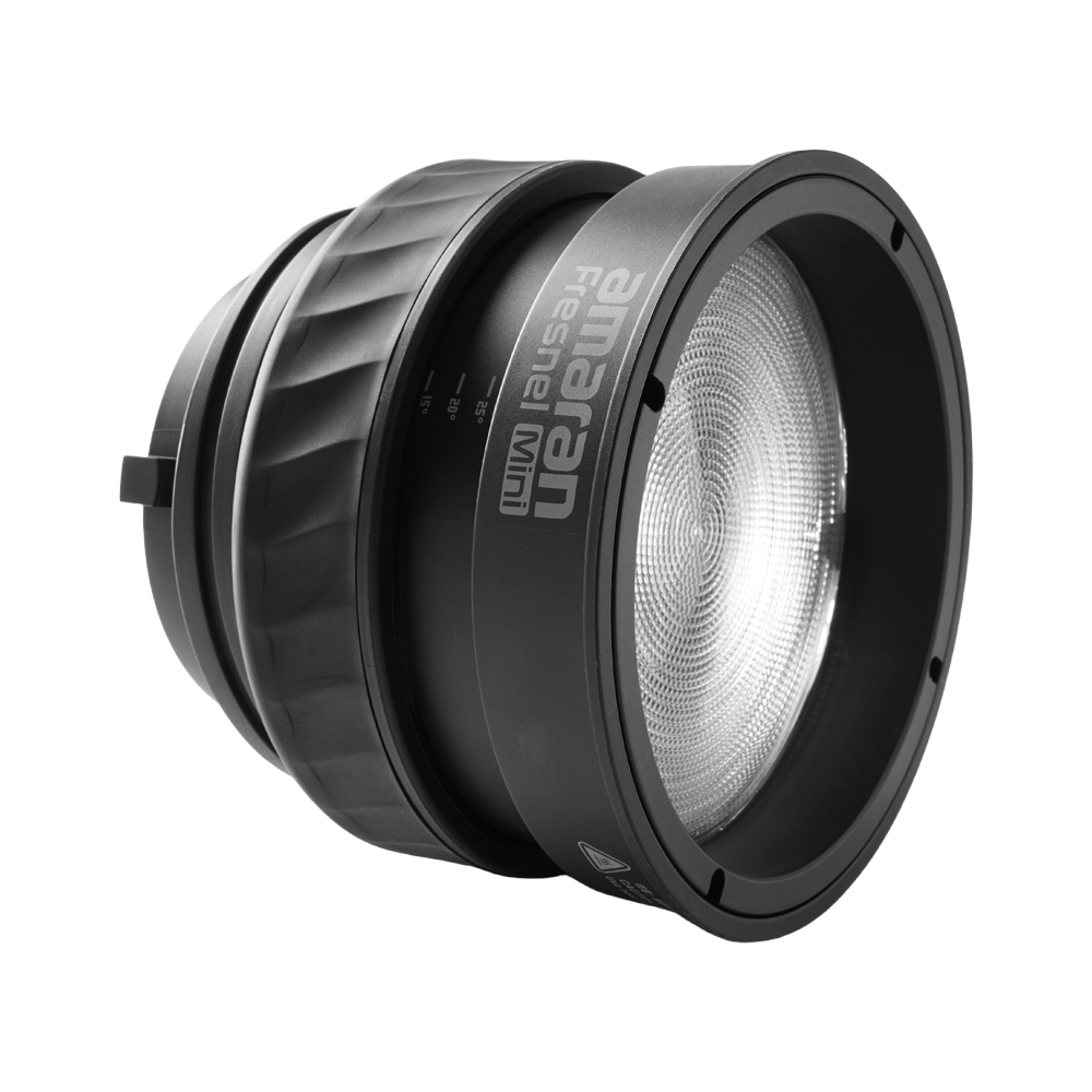 Amaran Mini Fresnel (incl. Barn Door) for Ray 60c & 120c  - AMARAN | Bellalite