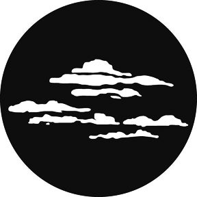 Cloud 1 Metallgobo, A-Size (100mm) - Rosco | Bellalite