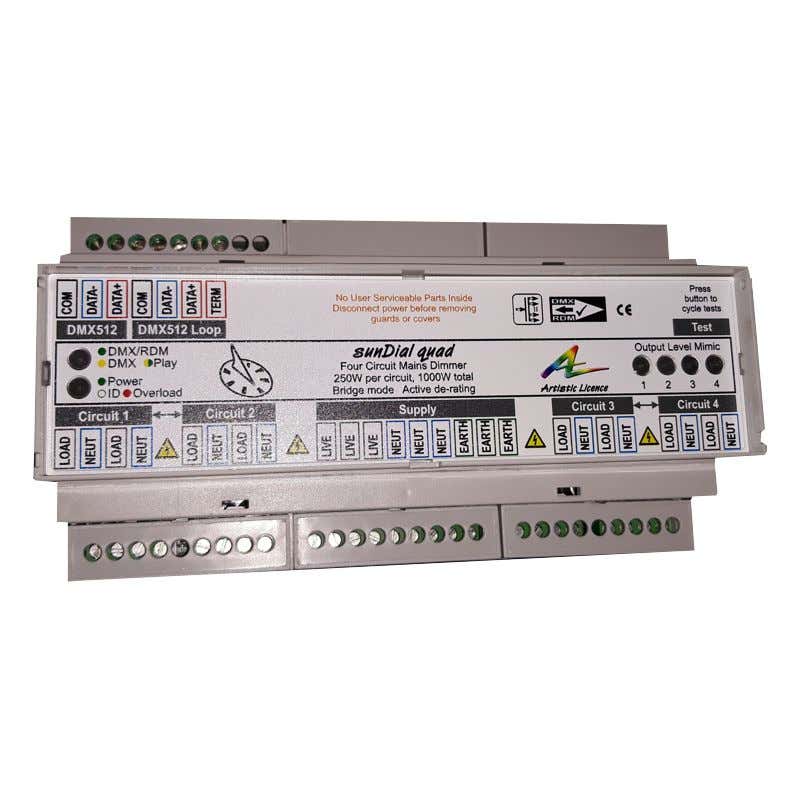 Artistic Licence SunDIAL Quad 4x250W dimmer med DMX/RDM - Artistic Licence | Bellalite Artistic Licence SunDIAL Quad 4x250W dimmer med DMX/RDM - Artistic Licence | Bellalite