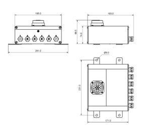 Uttagsbox Hexi Socapex - HEXI | Bellalite