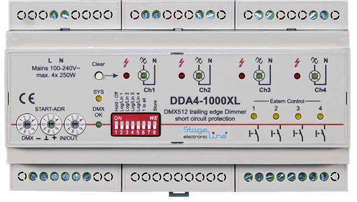 Dimmer DDA4-1000XL - Stageline | Bellalite Dimmer DDA4-1000XL - Stageline | Bellalite
