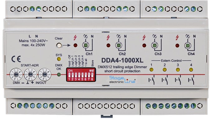 Dimmer DDA4-1000XL - Stageline | Bellalite Dimmer DDA4-1000XL - Stageline | Bellalite
