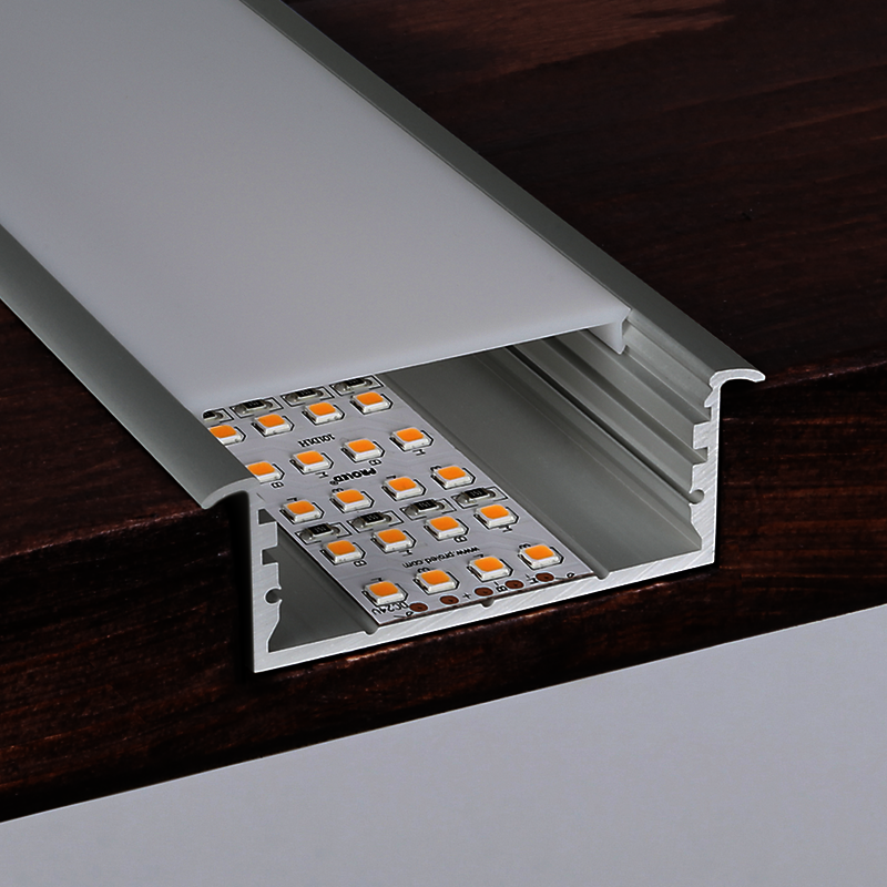 Aluminiumprofil L-Line Rec, 2m Alu - PROLED | Bellalite