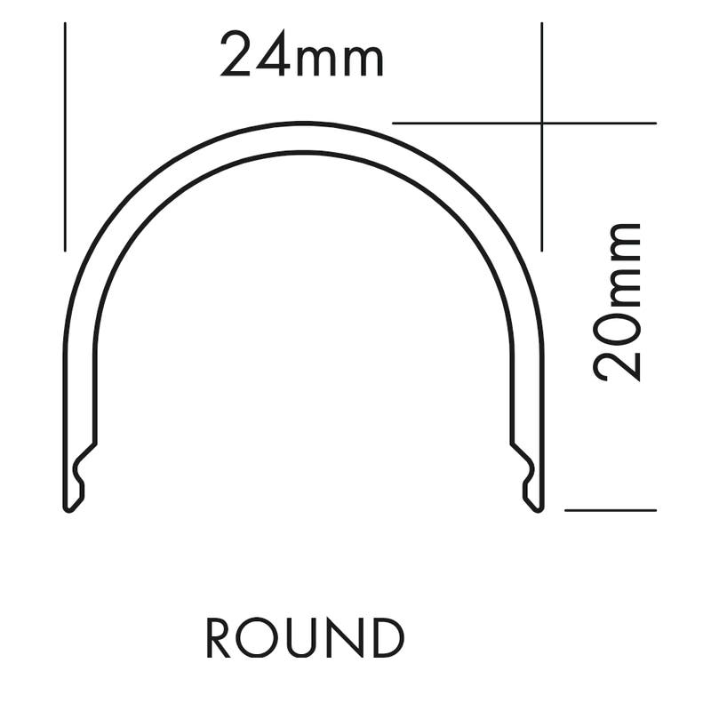 Plastic Cover O-Line Round, 2m Frost - PROLED | Bellalite Plastic Cover O-Line Round, 2m Frost - PROLED | Bellalite