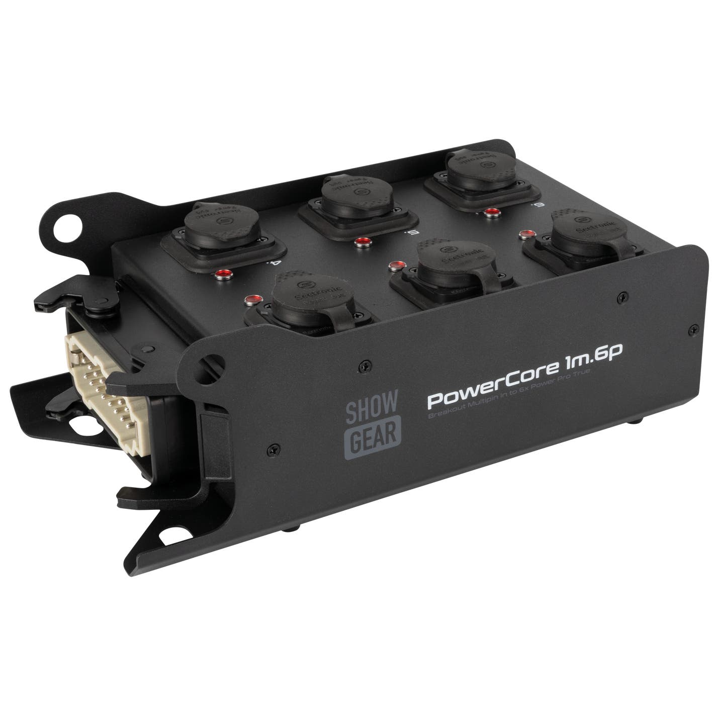 PowerCore 1m.6p 16-Pin Harting IN / 6x Power Pro True UT - Showgear | Bellalite PowerCore 1m.6p 16-Pin Harting IN / 6x Power Pro True UT - Showgear | Bellalite