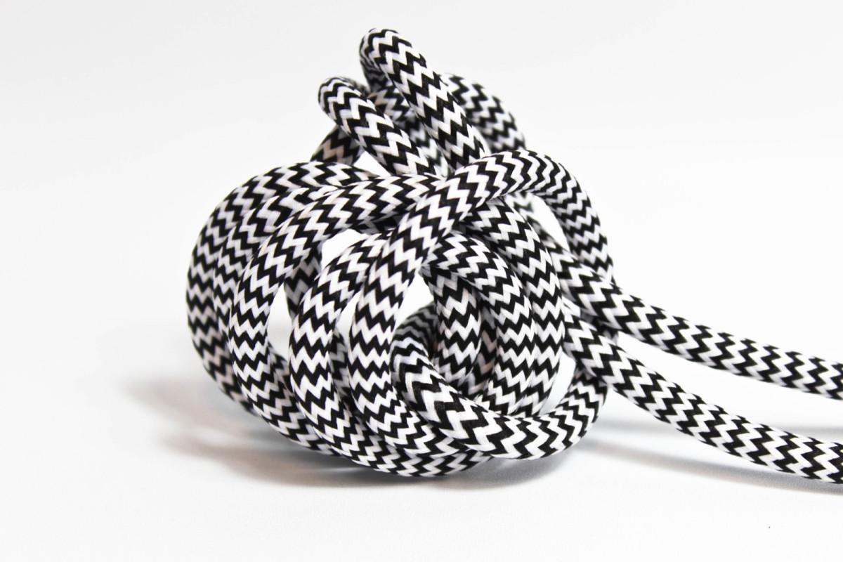 Textilkabel 3x0,75mm² Zebra Skin 10m  - Frinab | Bellalite