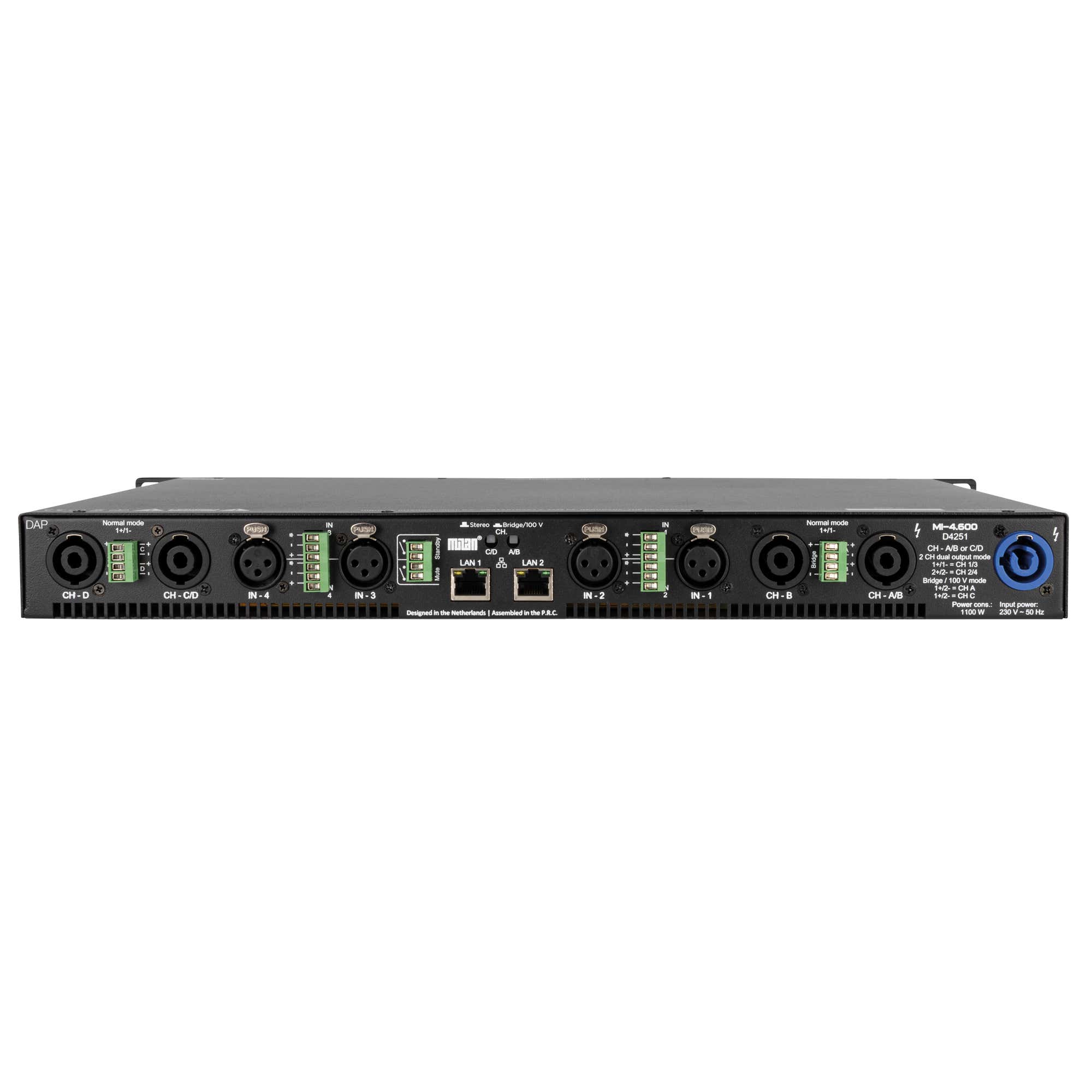 MI-4.600 Milan Install Amp - DAP | Bellalite MI-4.600 Milan Install Amp - DAP | Bellalite