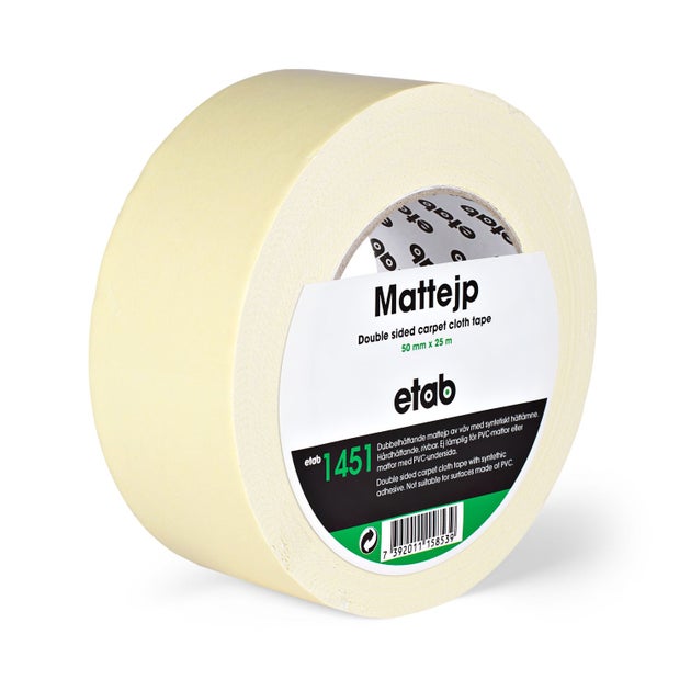 Mattejp Dubbelhäftande 1451, 50mm x 25m - Etab | Bellalite Mattejp Dubbelhäftande 1451, 50mm x 25m - Etab | Bellalite