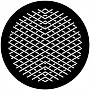 Symmetric 2 Metallgobo, B-Size (86mm) - Rosco | Bellalite