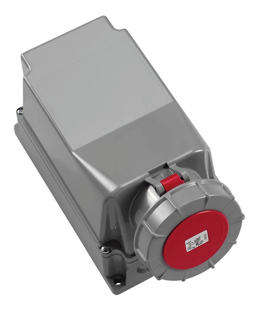 CEE 125A 5-Pol IP67 Utanpåliggande Chassihane - ABL | Bellalite CEE 125A 5-Pol IP67 Utanpåliggande Chassihane - ABL | Bellalite