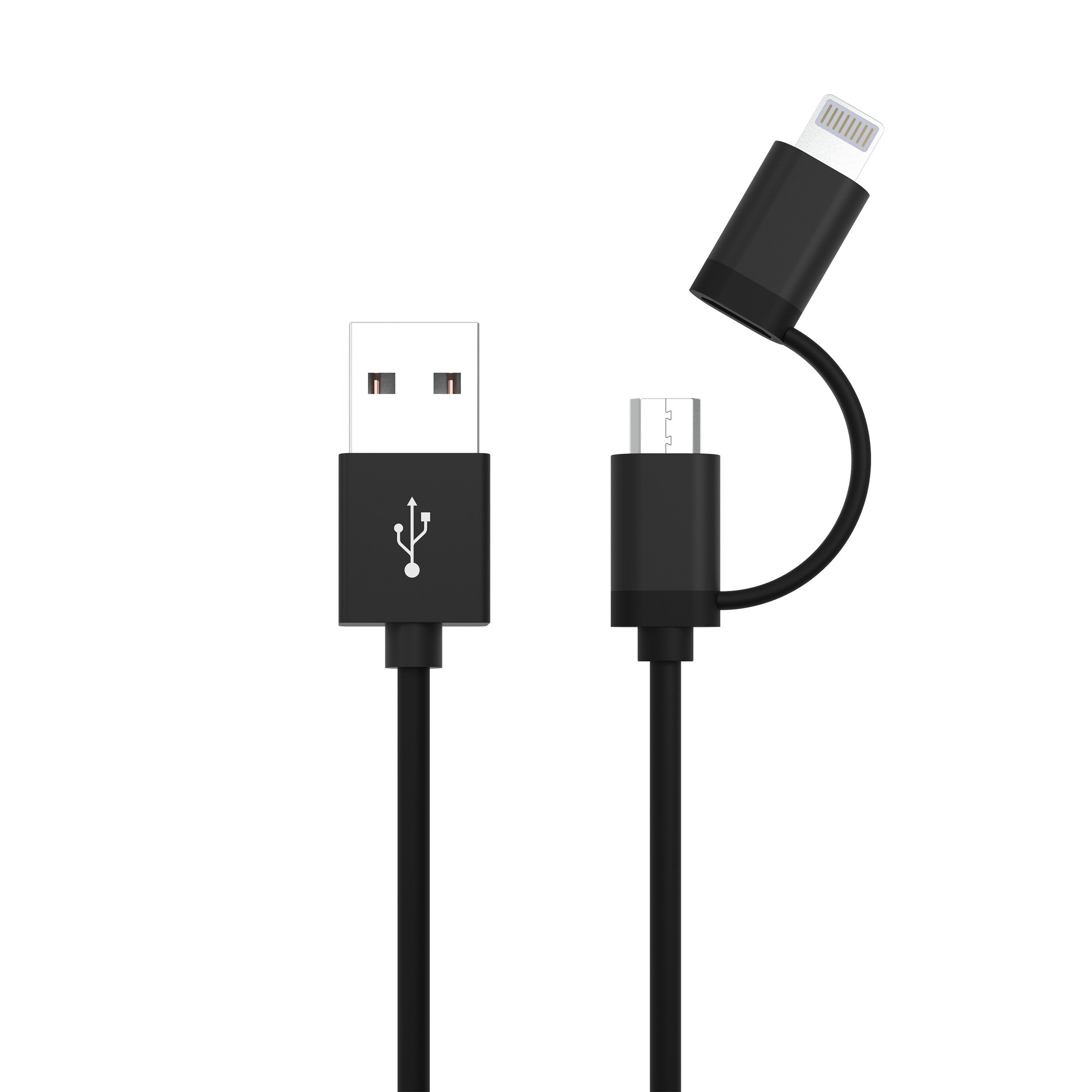 USB-Kabel 2-in-1 Micro / Lightning  - Ansmann | Bellalite